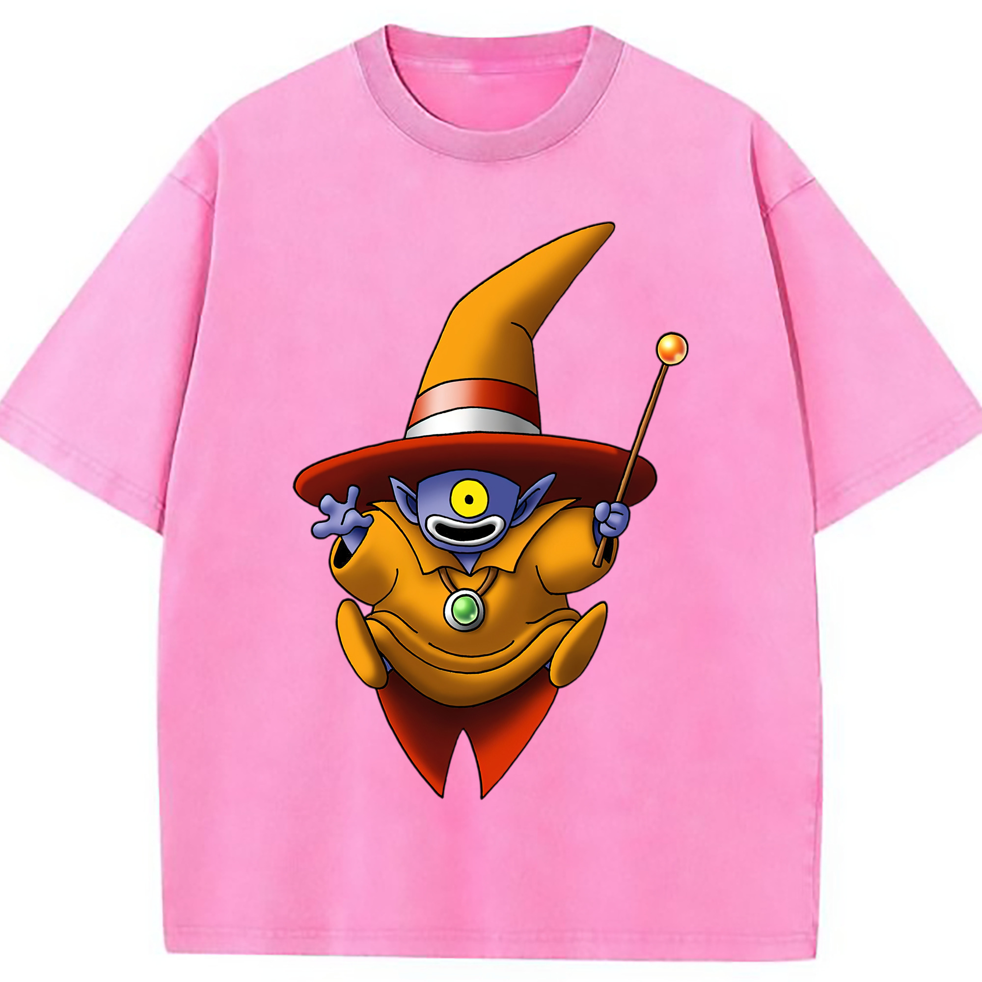 （画像用） ドラゴンクエスト Doragon Kuesuto Dragon Quest 綿100% ヴィンテージ風 半袖Tシャツ（フロントプリント）